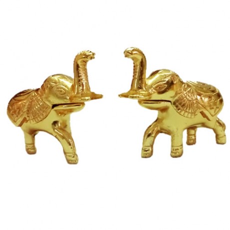 Decorative and Designed Kumkuma Bharani (Elephant)  (2 Pieces)